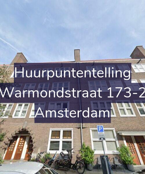 Foto gevel Huurpuntentelling voor Warmondstraat 173-2, Amsterdam