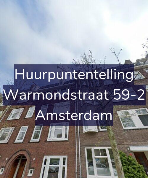 Foto gevel Huurpuntentelling voor Warmondstraat 59-2, Amsterdam