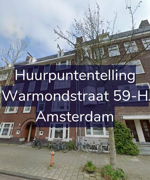 Foto gevel Huurpuntentelling voor Warmondstraat 59-H, Amsterdam