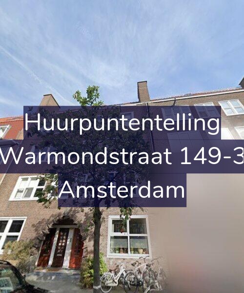 Foto gevel Huurpuntentelling voor Warmondstraat 149-3, Amsterdam