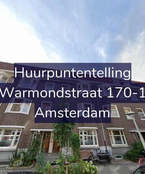 Foto gevel Huurpuntentelling voor Warmondstraat 170-1, Amsterdam