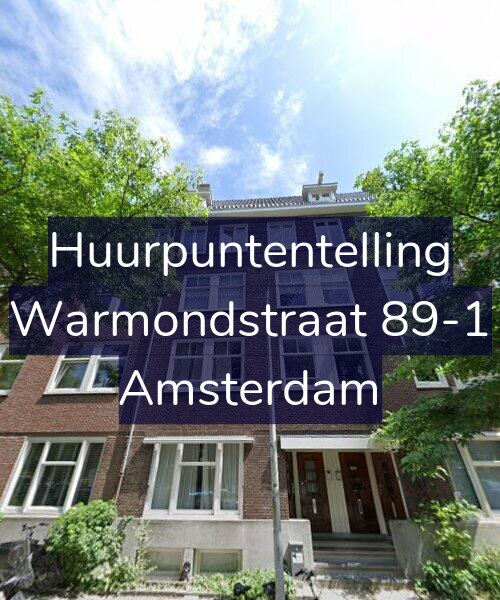 Foto gevel Huurpuntentelling voor Warmondstraat 89-1, Amsterdam