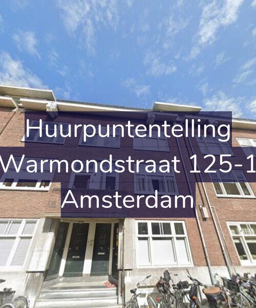 Foto gevel Huurpuntentelling voor Warmondstraat 125-1, Amsterdam