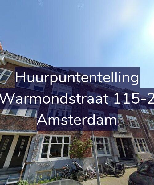 Foto gevel Huurpuntentelling voor Warmondstraat 115-2, Amsterdam