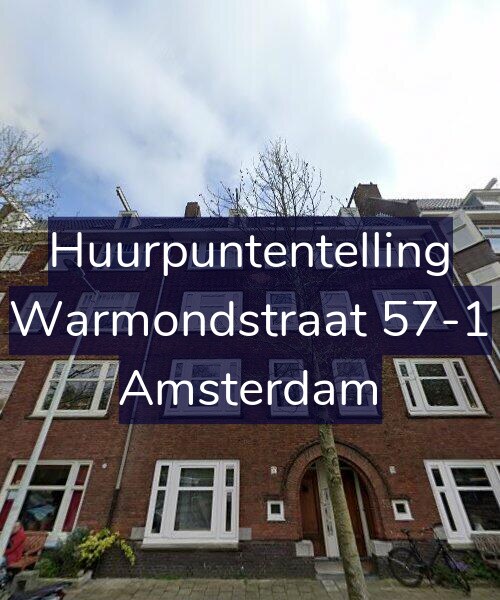 Foto gevel Huurpuntentelling voor Warmondstraat 57-1, Amsterdam