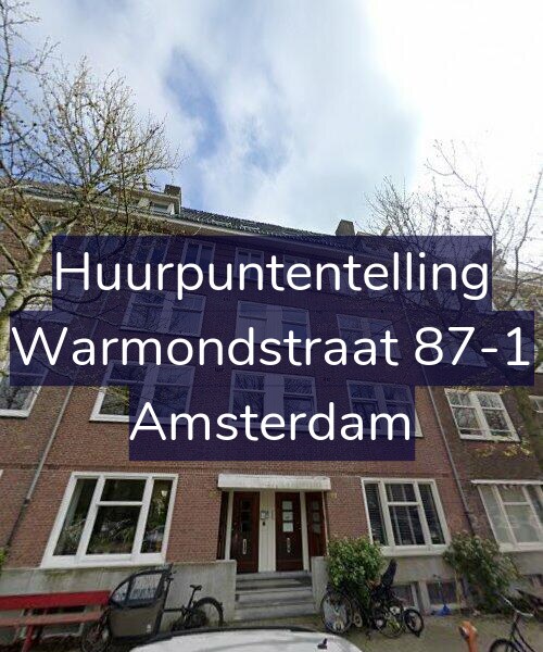 Foto gevel Huurpuntentelling voor Warmondstraat 87-1, Amsterdam