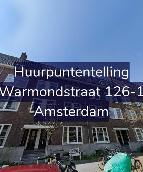 Foto gevel Huurpuntentelling voor Warmondstraat 126-1, Amsterdam