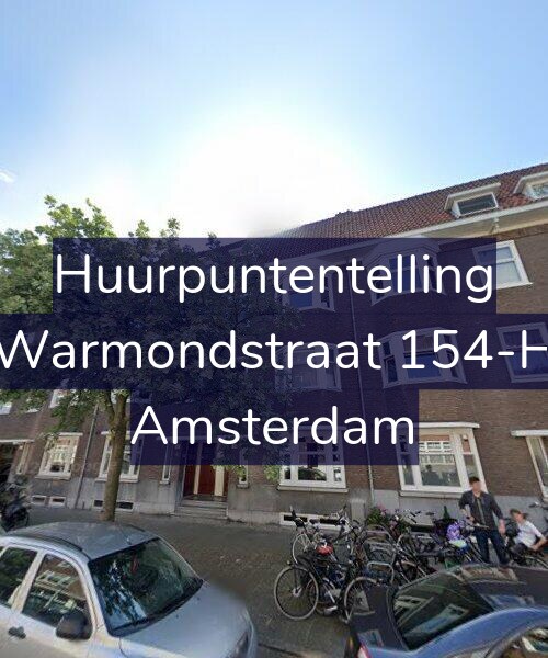 Foto gevel Huurpuntentelling voor Warmondstraat 154-H, Amsterdam