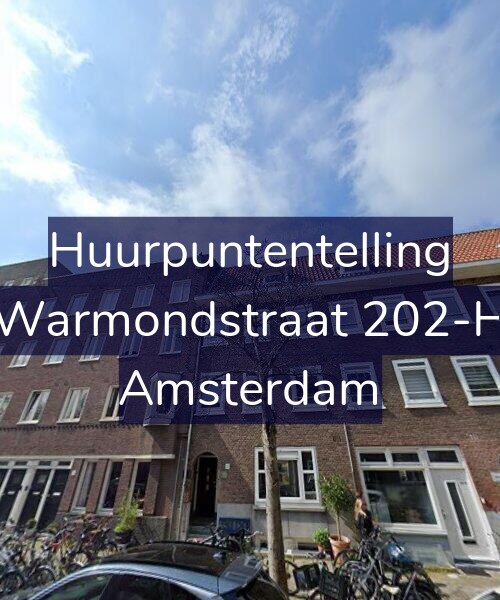 Foto gevel Huurpuntentelling voor Warmondstraat 202-H, Amsterdam