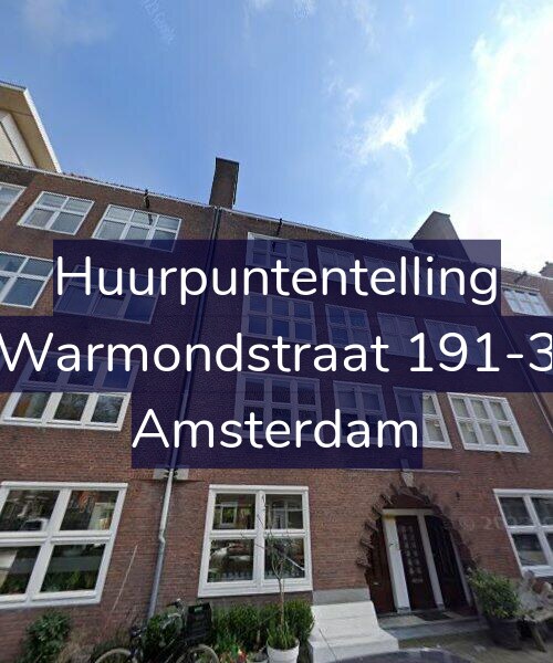 Foto gevel Huurpuntentelling voor Warmondstraat 191-3, Amsterdam