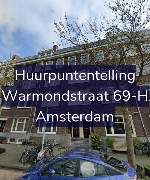 Foto gevel Huurpuntentelling voor Warmondstraat 69-H, Amsterdam