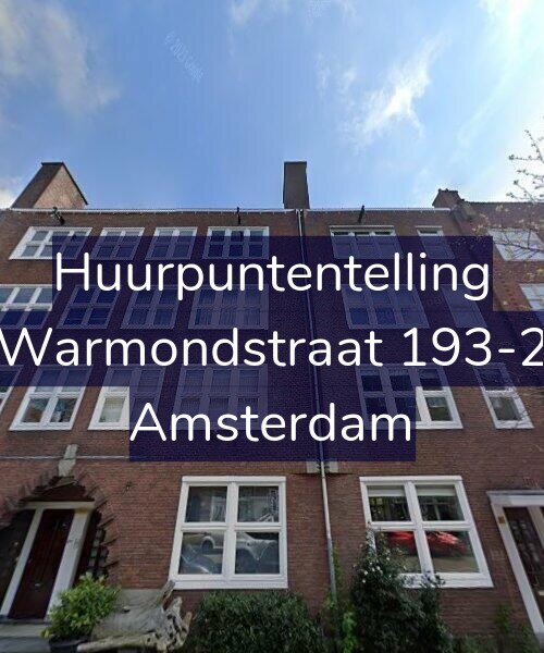 Foto gevel Huurpuntentelling voor Warmondstraat 193-2, Amsterdam