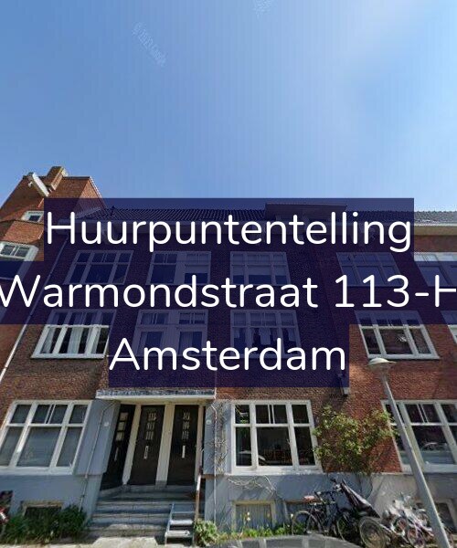 Foto gevel Huurpuntentelling voor Warmondstraat 113-H, Amsterdam