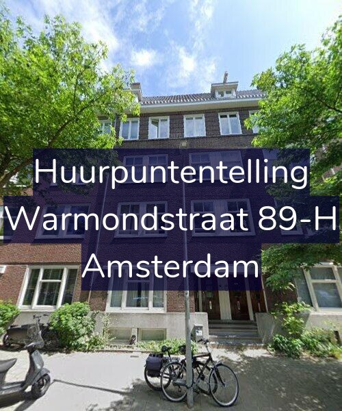 Foto gevel Huurpuntentelling voor Warmondstraat 89-H, Amsterdam