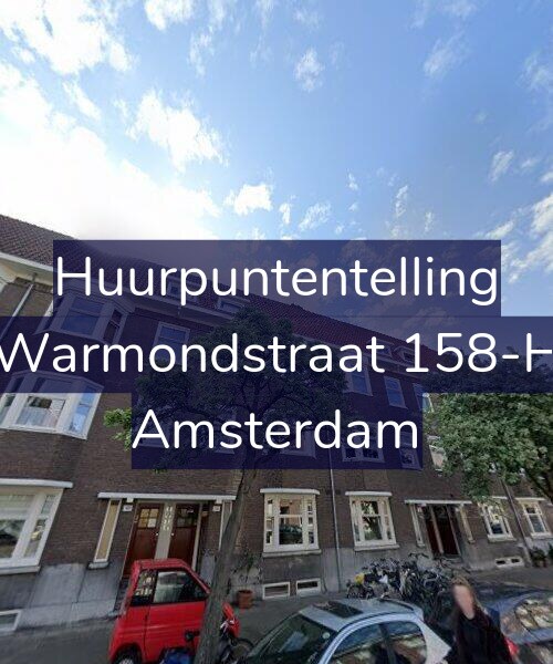 Foto gevel Huurpuntentelling voor Warmondstraat 158-H, Amsterdam