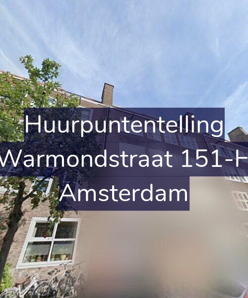 Foto gevel Huurpuntentelling voor Warmondstraat 151-H, Amsterdam