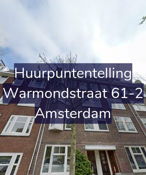 Foto gevel Huurpuntentelling voor Warmondstraat 61-2, Amsterdam