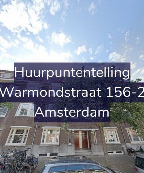 Foto gevel Huurpuntentelling voor Warmondstraat 156-2, Amsterdam