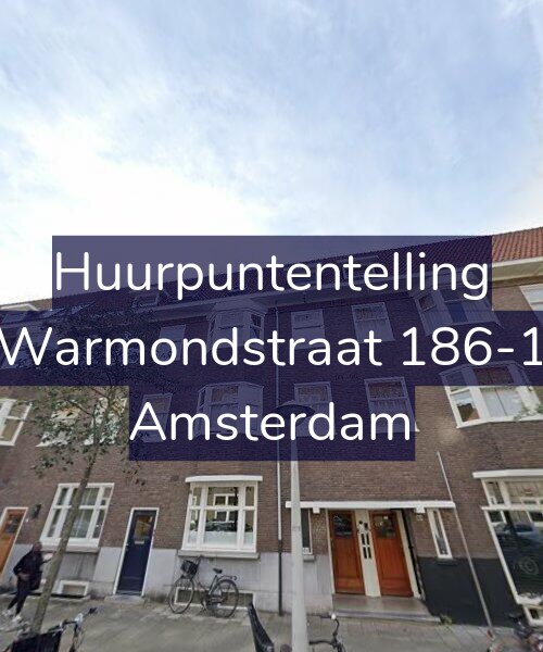 Foto gevel Huurpuntentelling voor Warmondstraat 186-1, Amsterdam