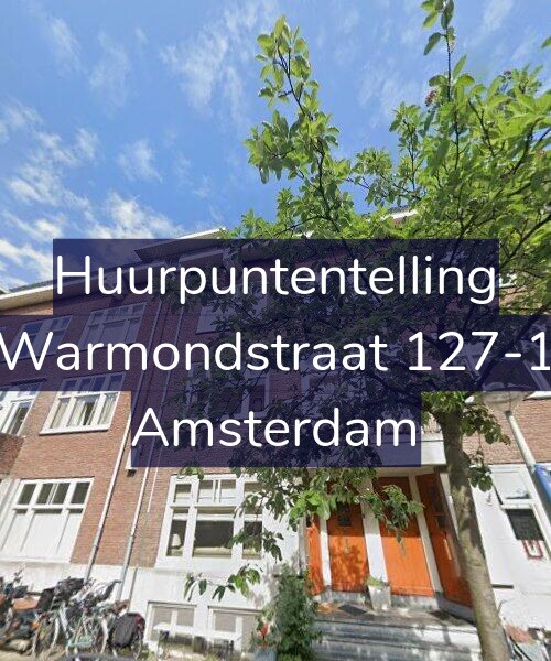 Foto gevel Huurpuntentelling voor Warmondstraat 127-1, Amsterdam