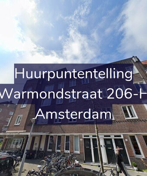 Foto gevel Huurpuntentelling voor Warmondstraat 206-H, Amsterdam