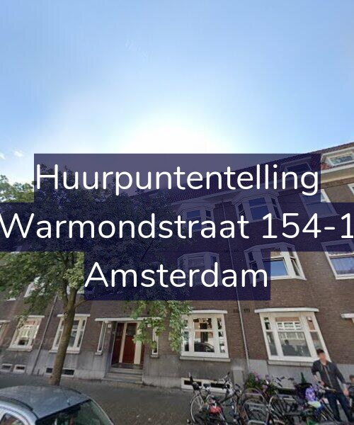 Foto gevel Huurpuntentelling voor Warmondstraat 154-1, Amsterdam