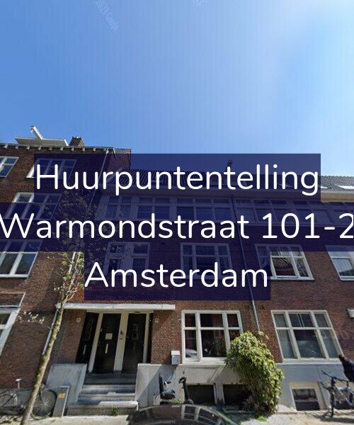 Foto gevel Huurpuntentelling voor Warmondstraat 101-2, Amsterdam