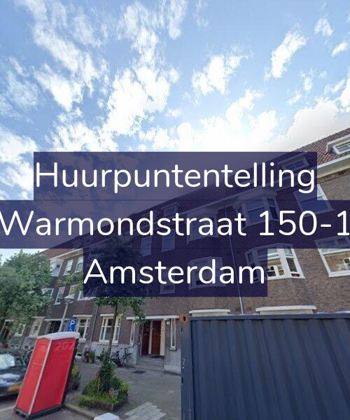Foto gevel Huurpuntentelling voor Warmondstraat 150-1, Amsterdam
