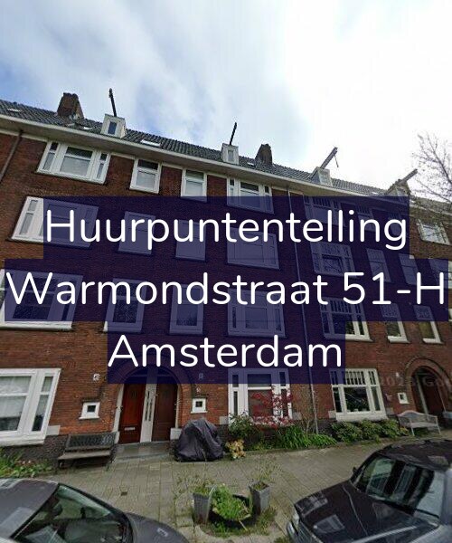 Foto gevel Huurpuntentelling voor Warmondstraat 51-H, Amsterdam