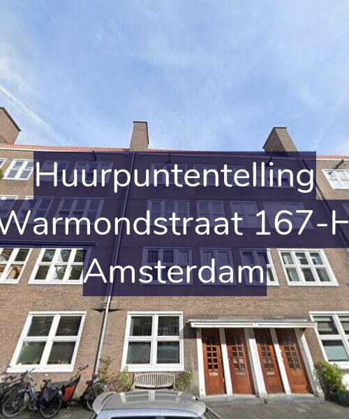 Foto gevel Huurpuntentelling voor Warmondstraat 167-H, Amsterdam