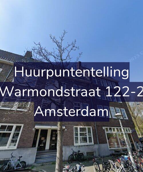 Foto gevel Huurpuntentelling voor Warmondstraat 122-2, Amsterdam