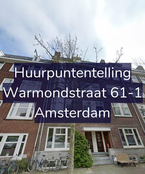 Foto gevel Huurpuntentelling voor Warmondstraat 61-1, Amsterdam