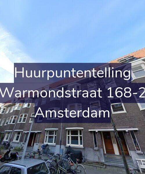 Foto gevel Huurpuntentelling voor Warmondstraat 168-2, Amsterdam