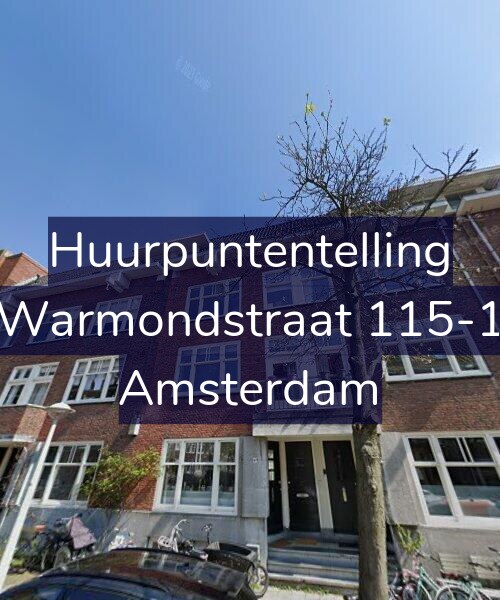 Foto gevel Huurpuntentelling voor Warmondstraat 115-1, Amsterdam