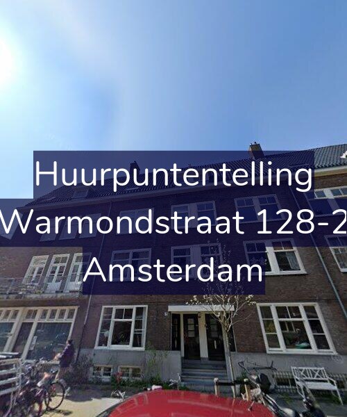 Foto gevel Huurpuntentelling voor Warmondstraat 128-2, Amsterdam