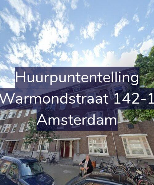 Foto gevel Huurpuntentelling voor Warmondstraat 142-1, Amsterdam