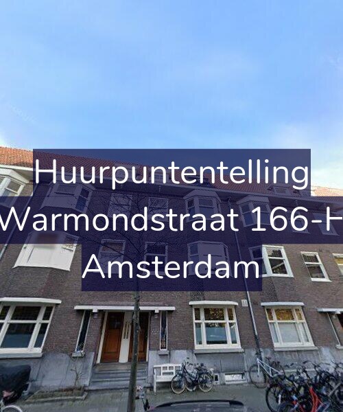 Foto gevel Huurpuntentelling voor Warmondstraat 166-H, Amsterdam