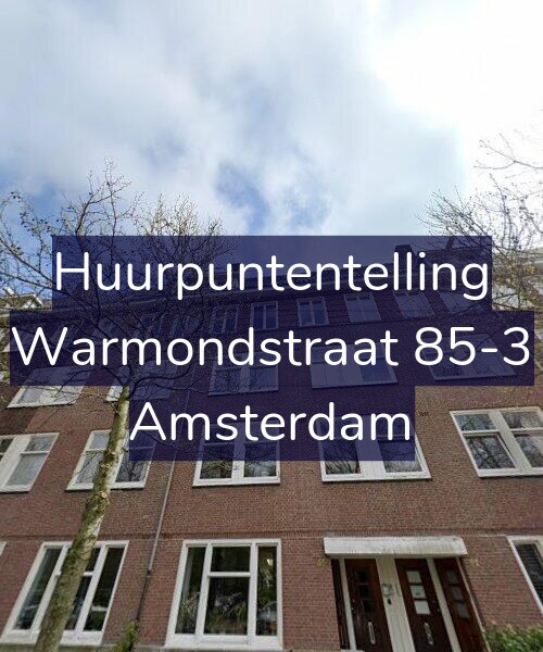 Foto gevel Huurpuntentelling voor Warmondstraat 85-3, Amsterdam