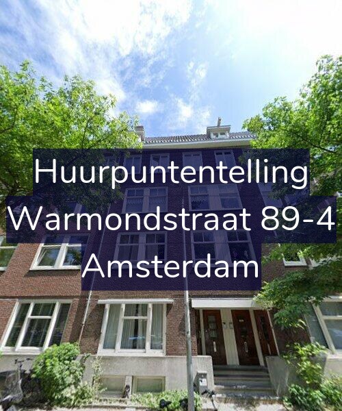 Foto gevel Huurpuntentelling voor Warmondstraat 89-4, Amsterdam