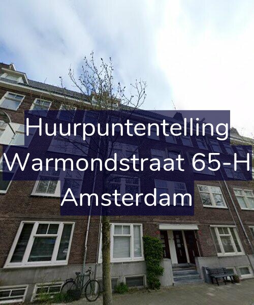 Foto gevel Huurpuntentelling voor Warmondstraat 65-H, Amsterdam