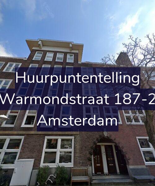 Foto gevel Huurpuntentelling voor Warmondstraat 187-2, Amsterdam