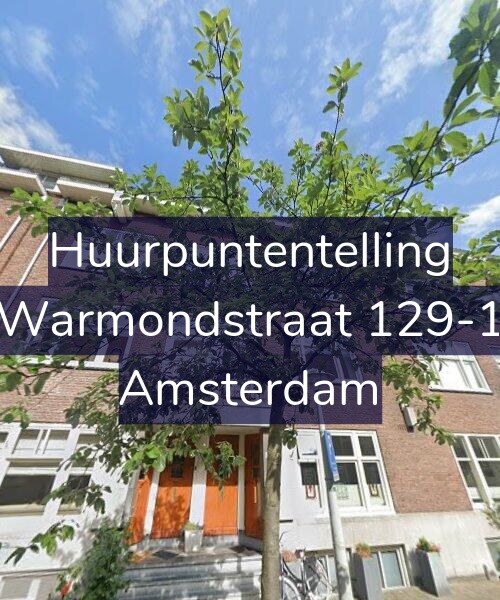 Foto gevel Huurpuntentelling voor Warmondstraat 129-1, Amsterdam