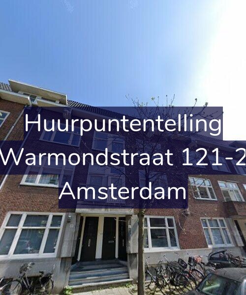Foto gevel Huurpuntentelling voor Warmondstraat 121-2, Amsterdam