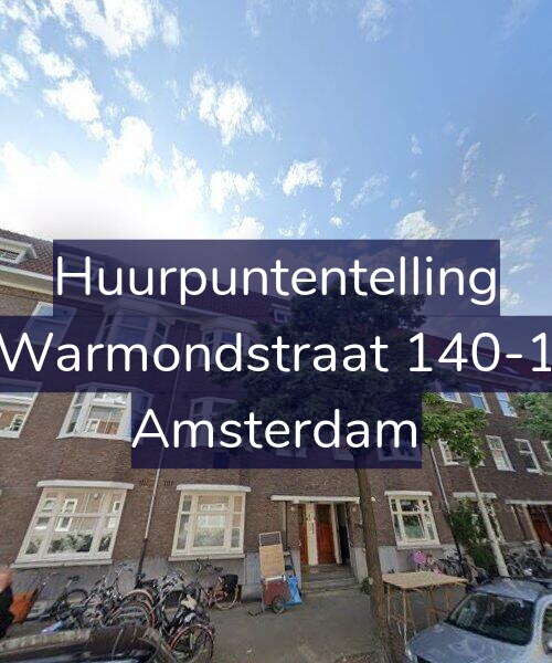 Foto gevel Huurpuntentelling voor Warmondstraat 140-1, Amsterdam