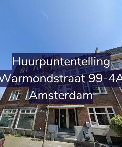 Foto gevel Huurpuntentelling voor Warmondstraat 99-4A, Amsterdam