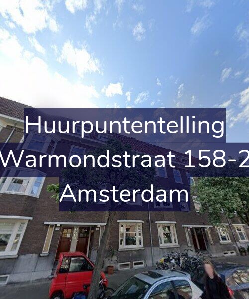 Foto gevel Huurpuntentelling voor Warmondstraat 158-2, Amsterdam