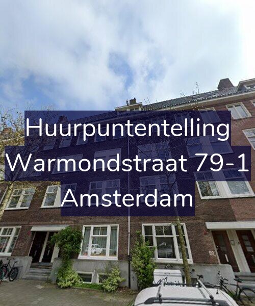 Foto gevel Huurpuntentelling voor Warmondstraat 79-1, Amsterdam
