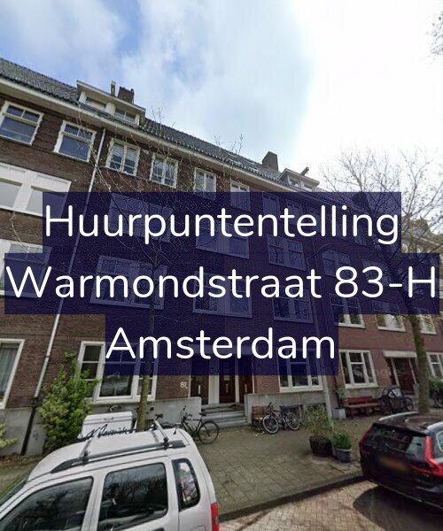 Foto gevel Huurpuntentelling voor Warmondstraat 83-H, Amsterdam