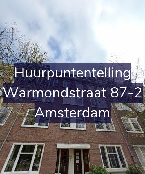 Foto gevel Huurpuntentelling voor Warmondstraat 87-2, Amsterdam
