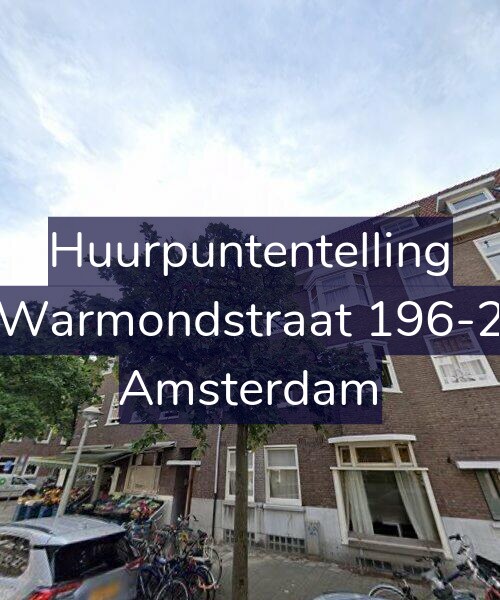 Foto gevel Huurpuntentelling voor Warmondstraat 196-2, Amsterdam